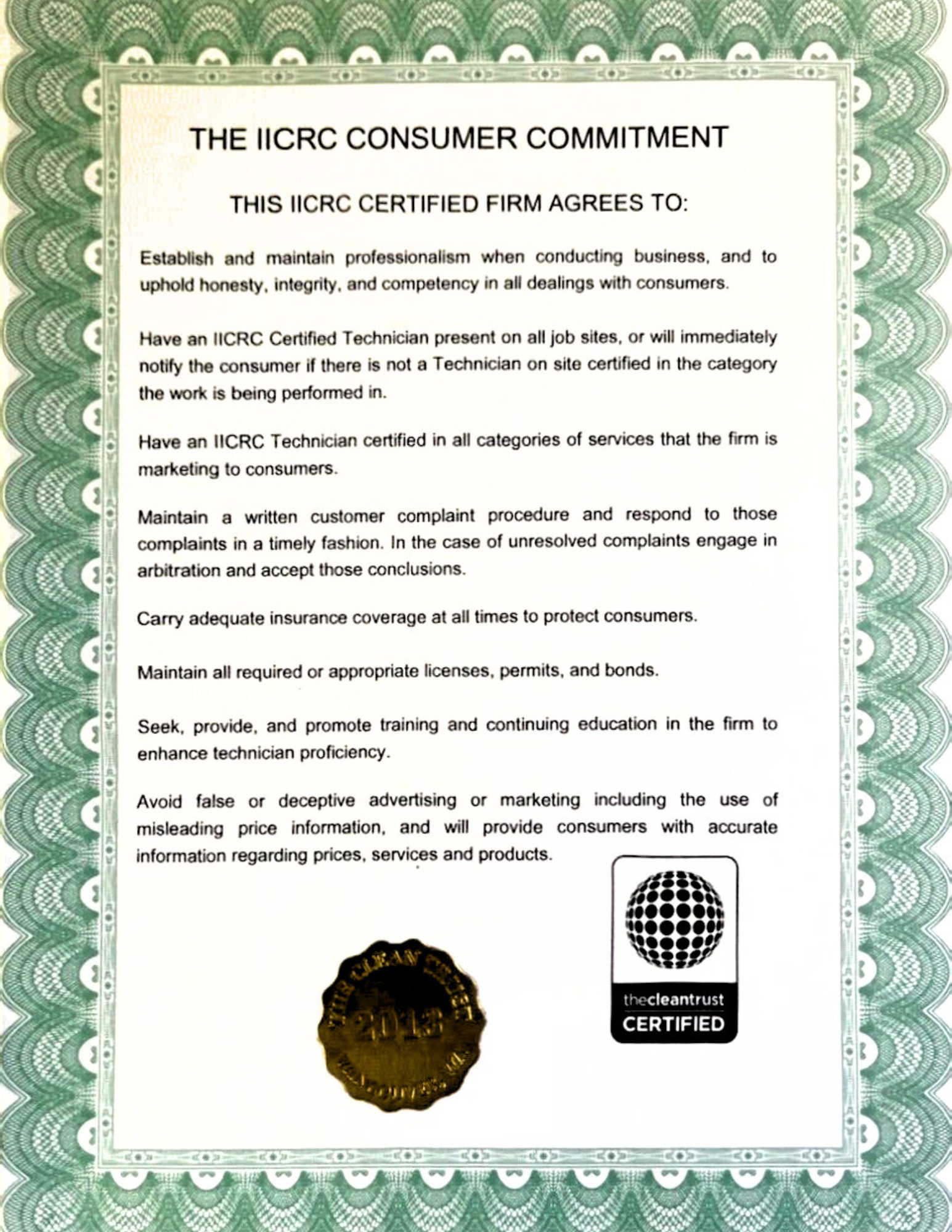 Certification (1)